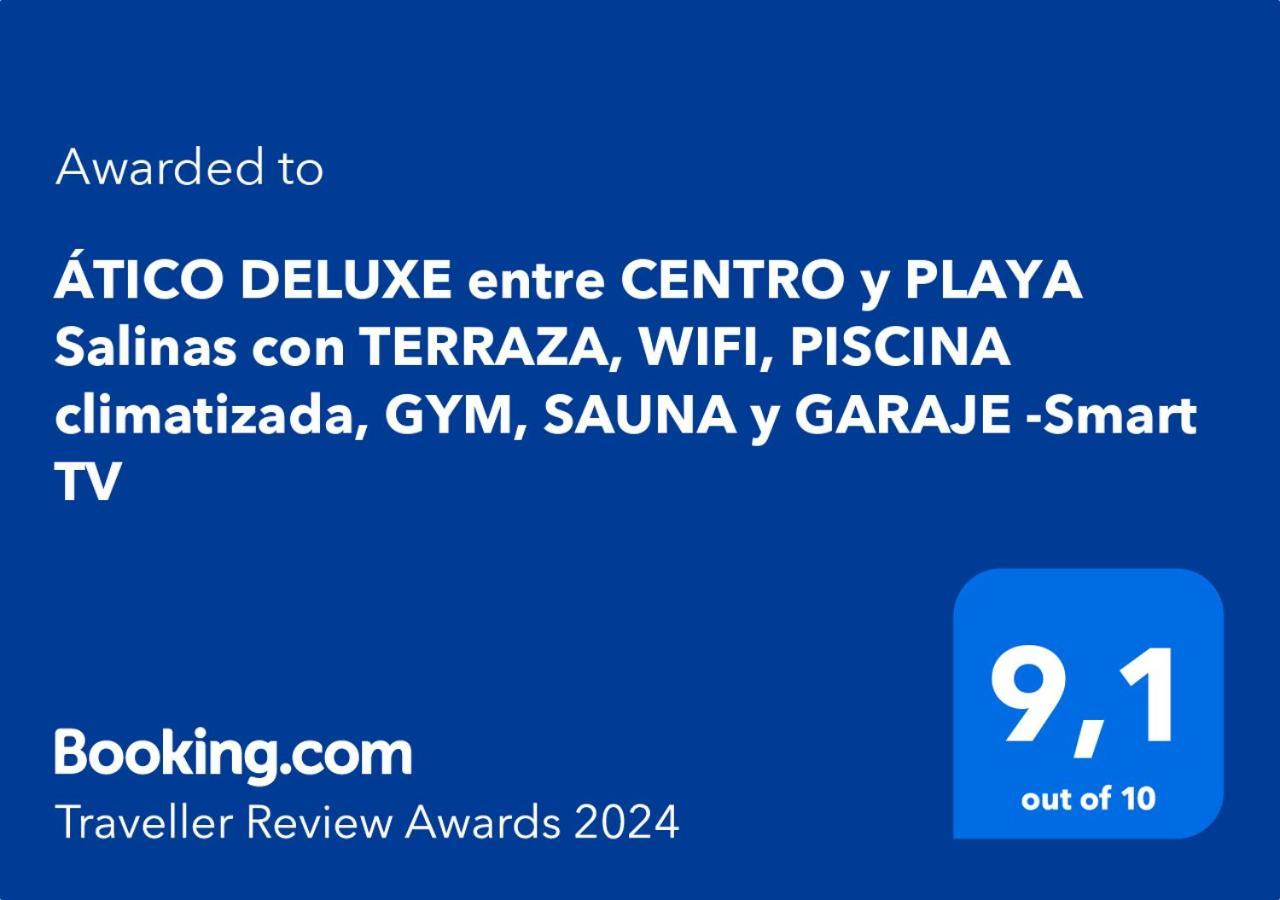 Atico Deluxe Entre Centro Y Playa Salinas Con Terraza, Wifi, Piscina Climatizada, Gym, Sauna Y Garaje -Smart Tv Roquetas de Mar Dış mekan fotoğraf